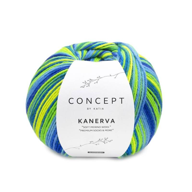 KANERVA SOCKS 100 neon/azules verdes 150