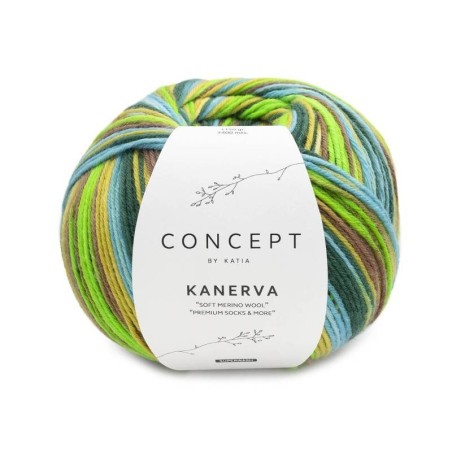 KANERVA SOCKS 103 Verde/ marron ocre  150