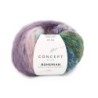 BOHEMIAN 202 Mauv-Kauwgom roze-Blauw-Oker 50