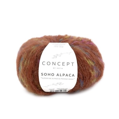 SOHO ALPACA 304 teja/multicolor 50