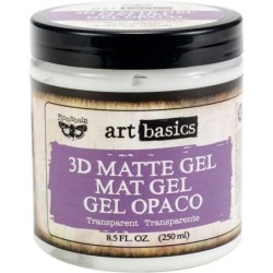 TRANSPARNT-ART 3D MATTE GEL 8OZ