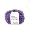 BASIC MERINO POPCORN 100 violeta/blanco 50gr.