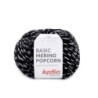BASIC MERINO POPCORN 102 negro/blanco 50gr.