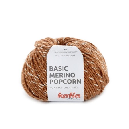 BASIC MERINO POPCORN 106 cobre/blanco 50gr.
