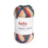 FUNNY ARAN 306 corales/marron/azul 400