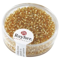 Roc 2mm met zilverkern 17g goud  06