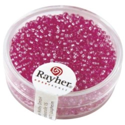Roc 2mm met zilverk. 17g d.roze