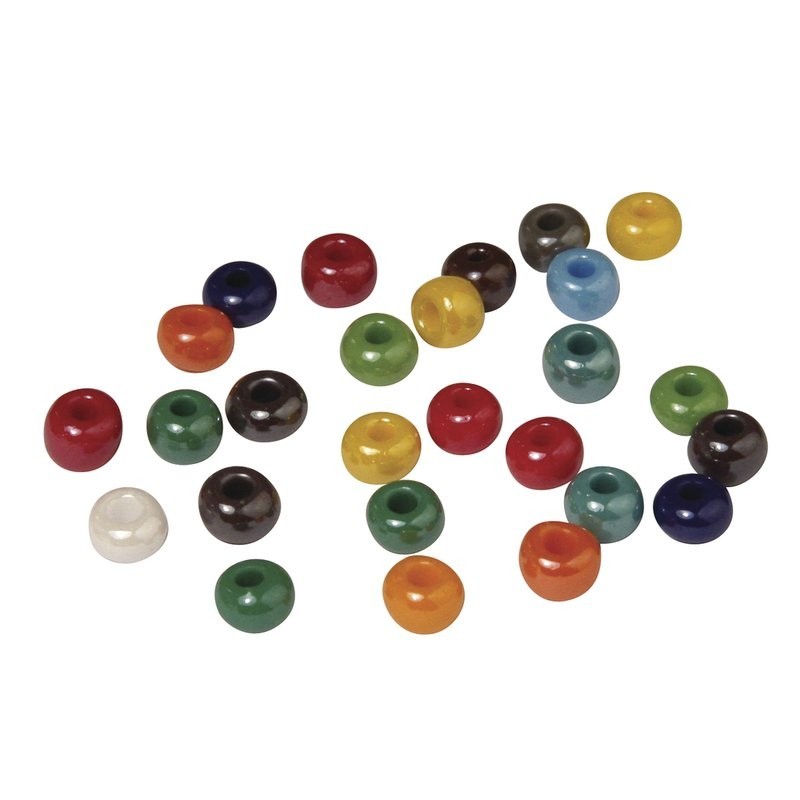 Glazen kralen grootgats   6mm 55gr