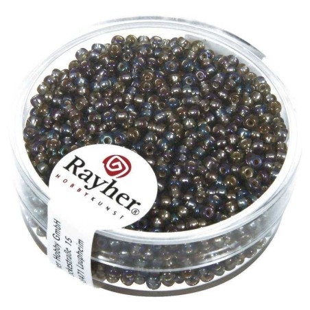 Roc 2mm zilverk.rainbow staalgrijs
