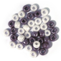 Glazen kralen grootgats 8,7mm 55gr