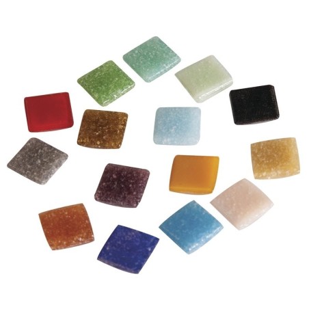 Mozaiekstenen 1cm assortiment  1 kgr