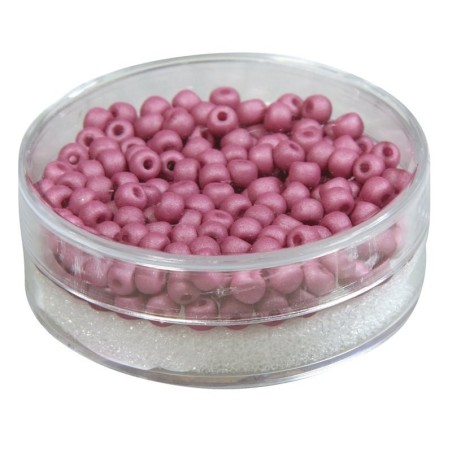 Roc 4mm glas Silk Bead bordeaux