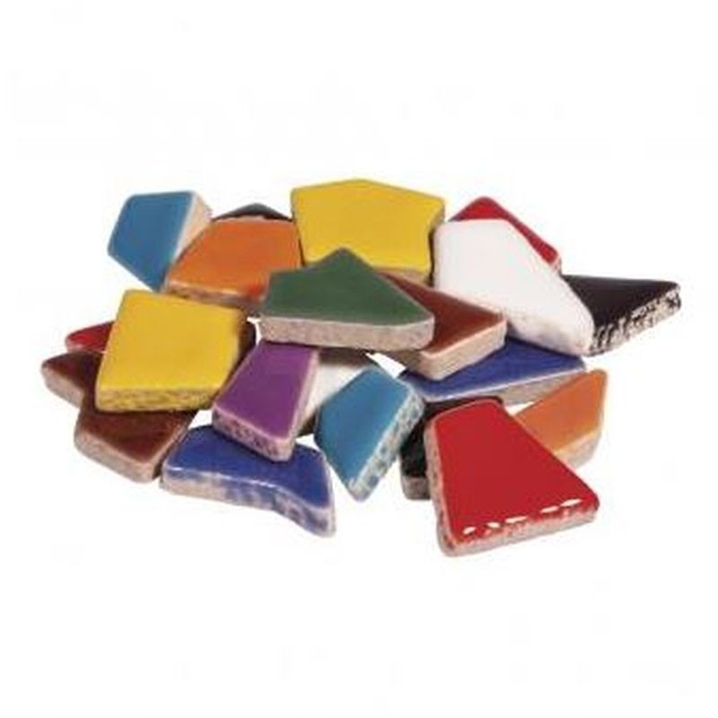 Fun ceramica mozaek mix, polygonaal bont