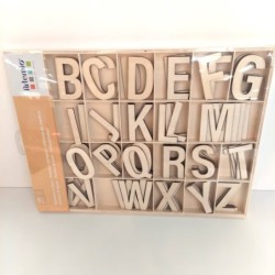 WOODEN ALPHABET 6CM