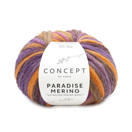 PARADISE MERINO 504 rosas/naranjas/lilas 50