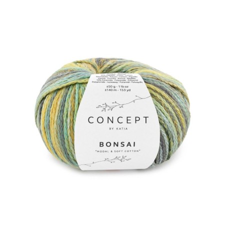 BONSAI 206 Turquoise-Oker-Groen 50