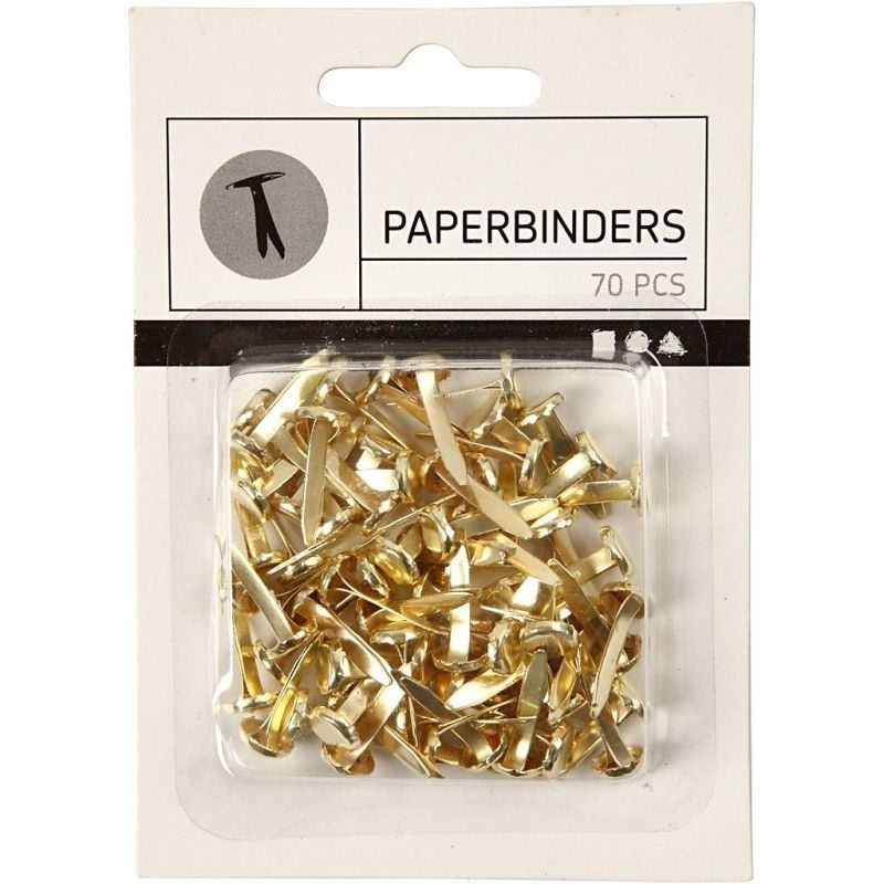 Splitpennen, l: 20 mm, goud, 70stuks