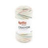 CRAYON 1427 Ecru-Blauw-Licht rood oranje 100
