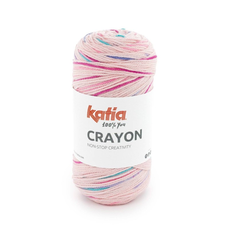 CRAYON 1427 Kauwgom roze-Lila-Turquoise 100