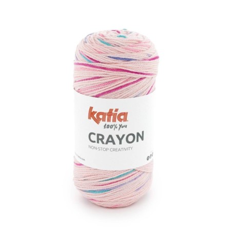 CRAYON 1427 Kauwgom roze-Lila-Turquoise 100