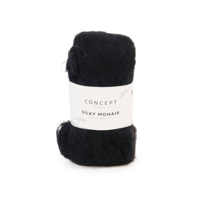 SILKY MOHAIR 106 Zwart 25