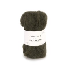 SILKY MOHAIR 121 Militair groen 25