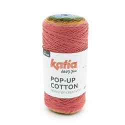 POP-UP COTTON 1457 Blauw-Groen-Rood-Bruin