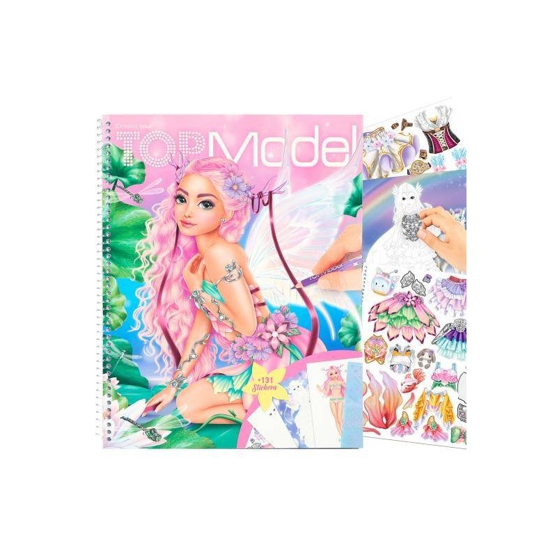 Create your TOPModel kleurboek met stickers Fantas