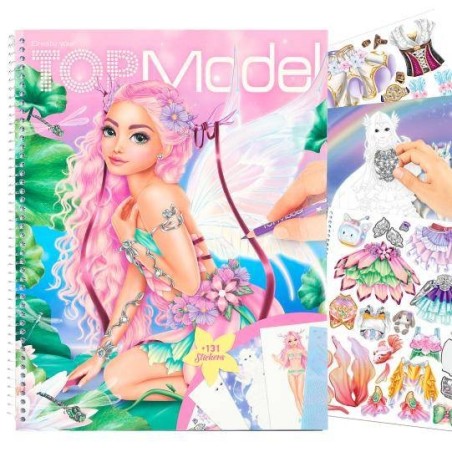 Create your TOPModel kleurboek met stickers Fantas