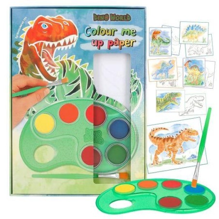 Dino World Colour me up paper