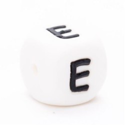 Siliconen letterkraal E / per stuk