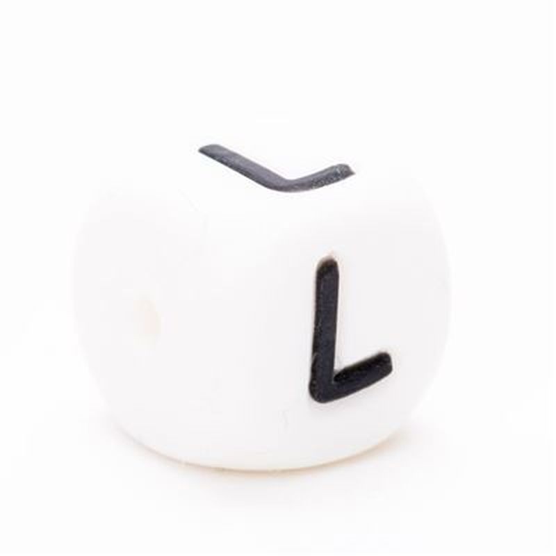 Siliconen letterkraal L / per stuk