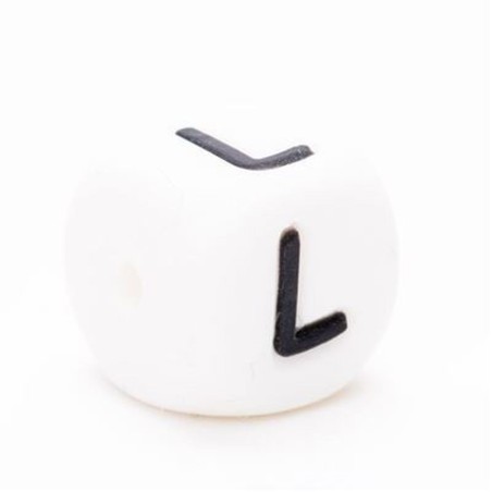 Siliconen letterkraal L / per stuk