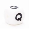 Siliconen letterkraal Q / per stuk