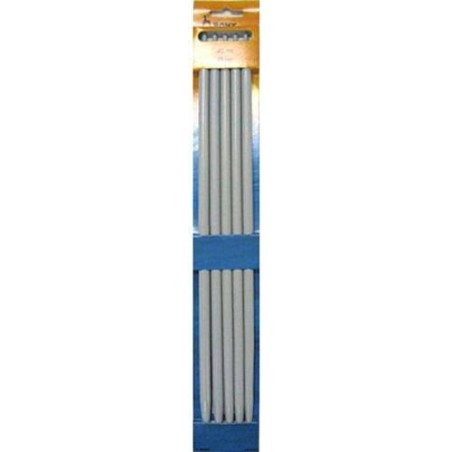 Breinaalden grijs Pony 10mm stel/5st