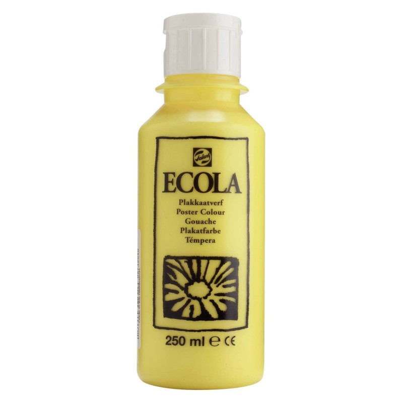 Ecola Plakkaatverf 250 ml Citroengeel (Primair) 20