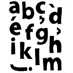 Clear Stamps alphabet groot