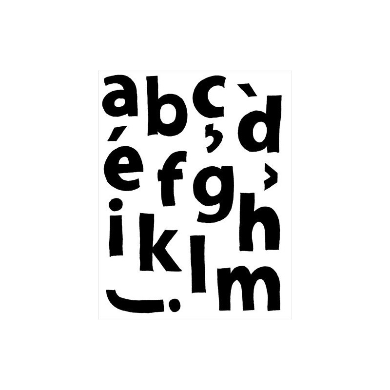 Clear Stamps alphabet groot