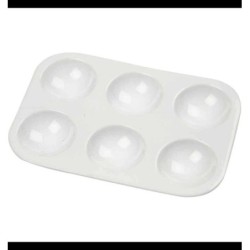 Schilderspalet 12 x 8 cm 6rondjes/st