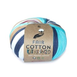 FAIR COTTON DIVERSO 400 Bruin-Lila-Blauw 200