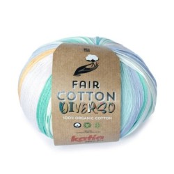 FAIR COTTON DIVERSO 402 Groen-Geel-Blauw 200