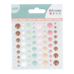 64 ENAMEL DOTS SECRET GARDEN