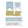 Rubber icons Relax 5 stuks
