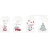 Once upon a time acetate tags 8pc Kerstmuisjes