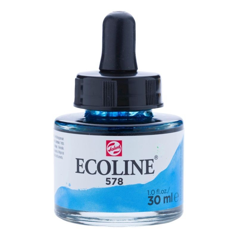 Ecoline 30 ml Hemelsblauw Cyaan