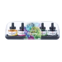 Ecoline Vloeibare Waterverf Set Primair 5 x 30 ml