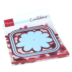 MD Creatable Vierkante doos en bloem LR0673 90mm (