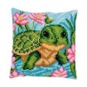 Kruissteekkussen Schildpadje