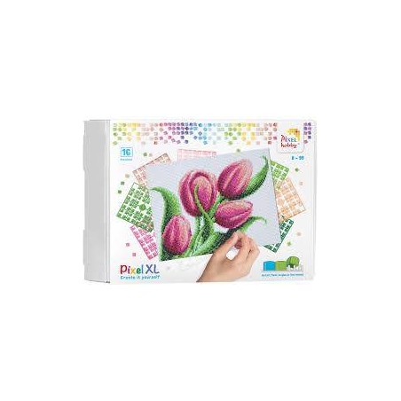 Pixel pakket 16 basisplaten tulpen