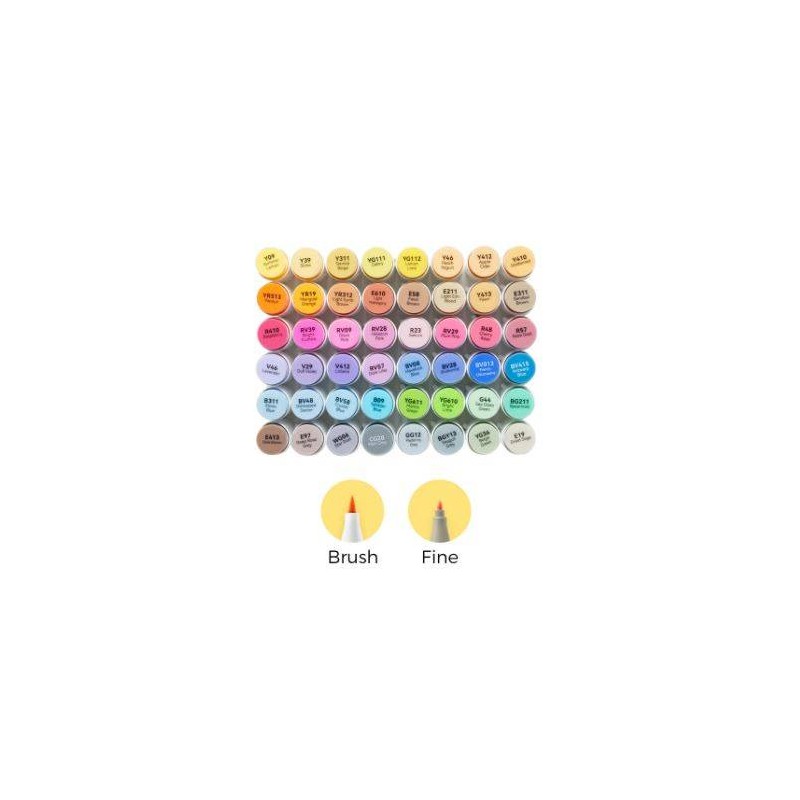 Ohuhu Honolulu B 48 Mid-tone kleuren Alcohol Art M
